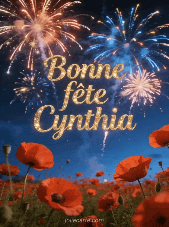 Bonne fête Cynthia - Bonne fete cynthia gratuit