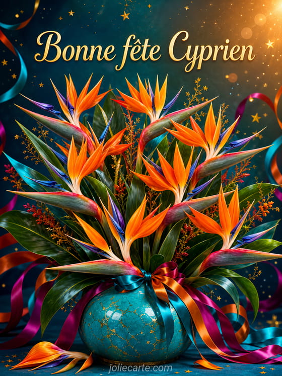 Carte bonne fĂȘte Cyprien