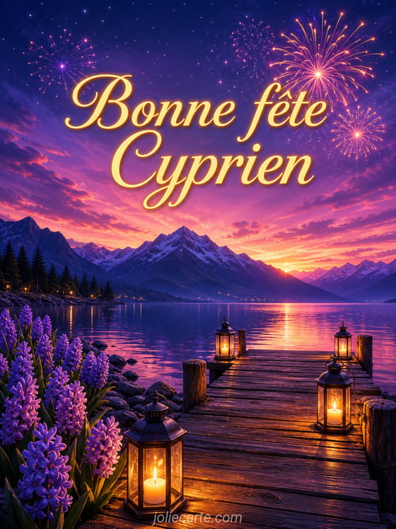 Carte bonne fĂȘte Cyprien