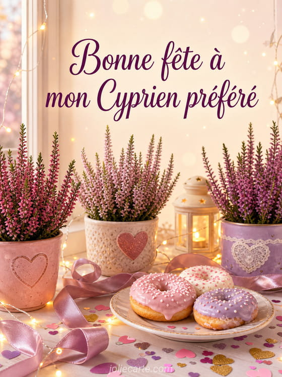 Carte bonne fĂȘte Cyprien