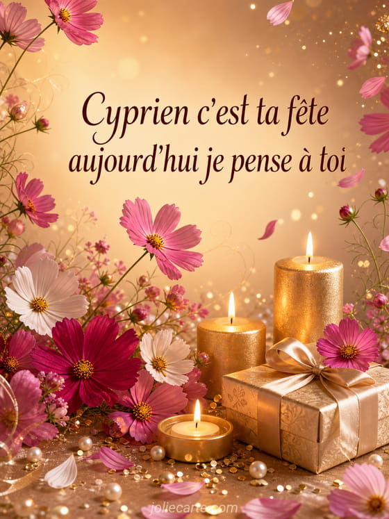 Carte bonne fĂȘte Cyprien