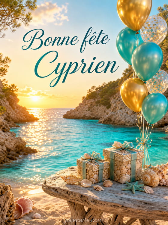 Carte bonne fĂȘte Cyprien