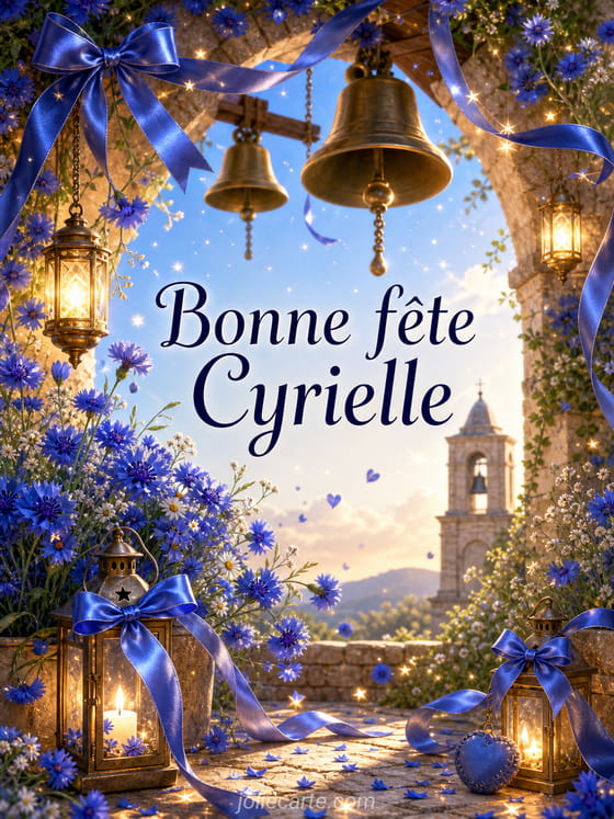 Carte bonne fĂȘte Cyrielle