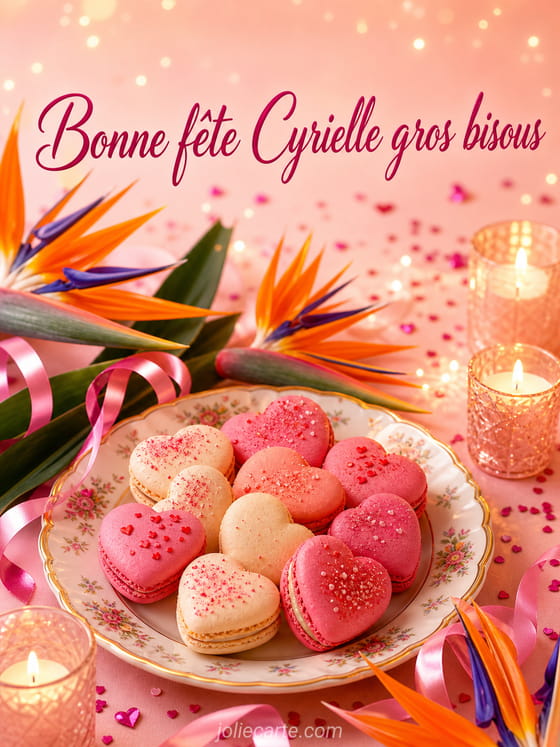 Carte bonne fĂȘte Cyrielle
