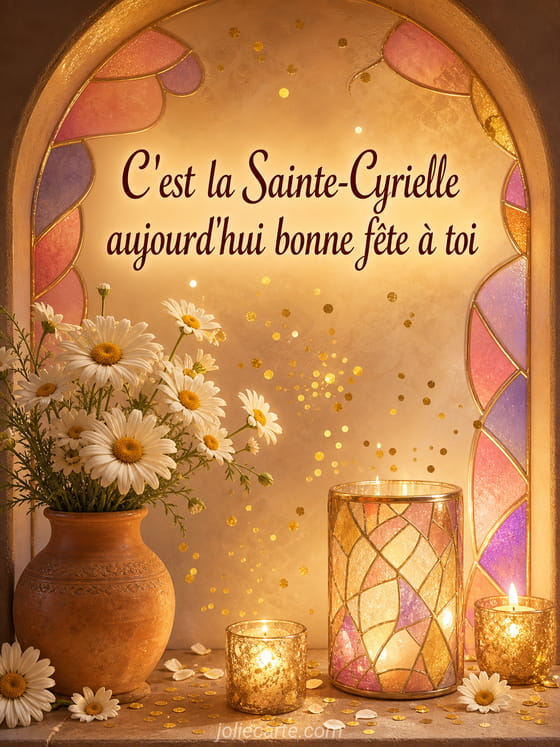 Carte bonne fĂȘte Cyrielle