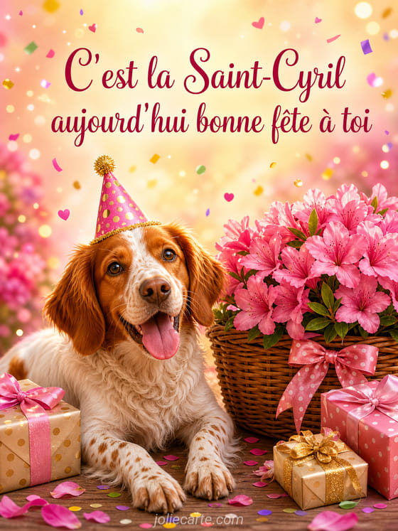 Carte bonne fête Cyril
