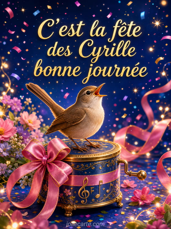Carte bonne fĂȘte Cyrille