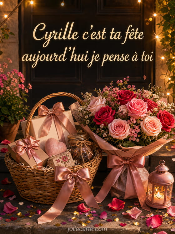 Carte bonne fĂȘte Cyrille