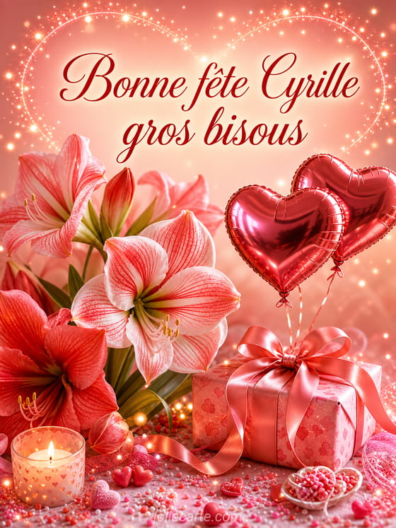 Carte bonne fĂȘte Cyrille