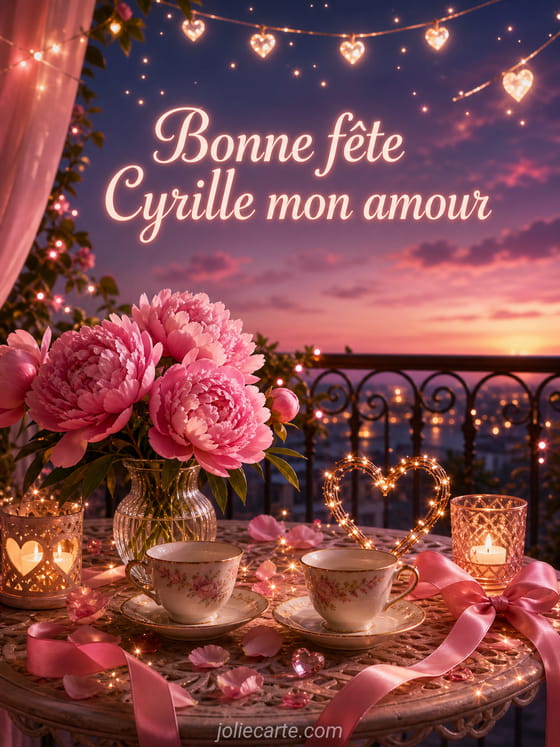 Carte bonne fĂȘte Cyrille