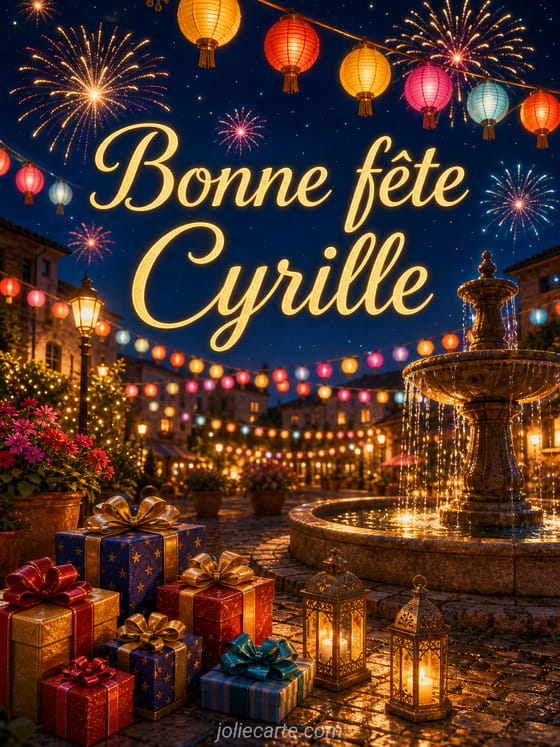 Carte bonne fĂȘte Cyrille