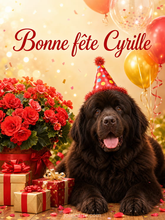 Carte bonne fĂȘte Cyrille