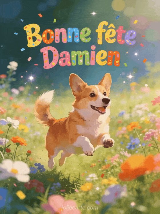 Bonne fête Damien - Damien gif bonne fete gratuit