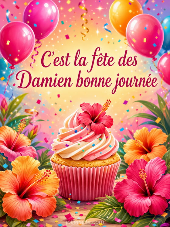 Carte bonne fête Damien