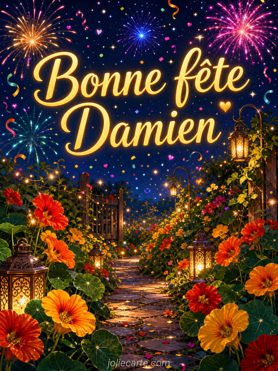 Carte bonne fête Damien