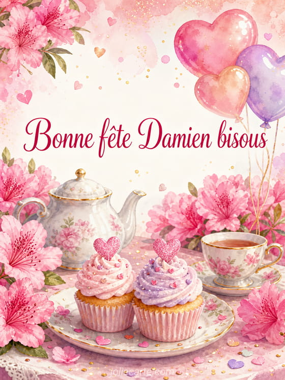 Carte bonne fête Damien