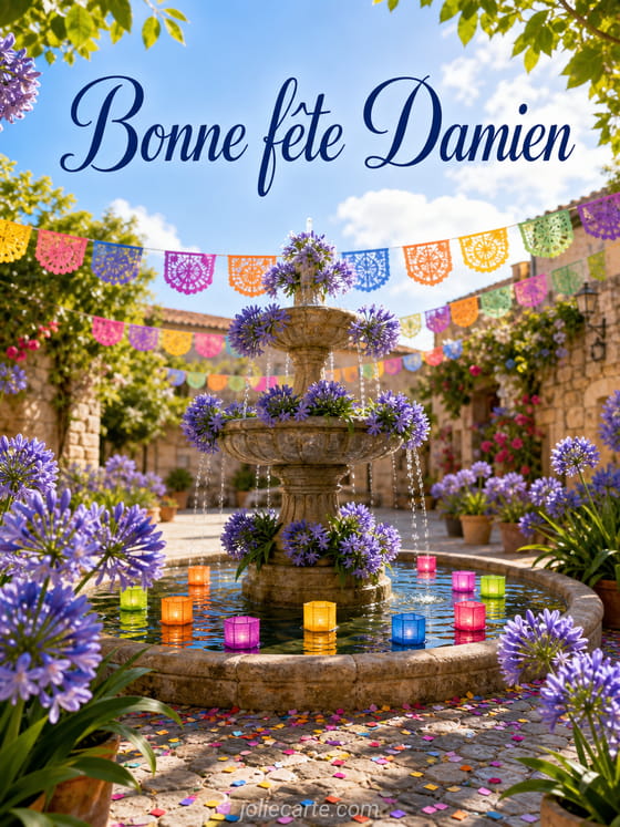 Carte bonne fête Damien