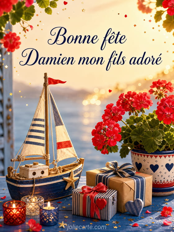 Carte bonne fête Damien