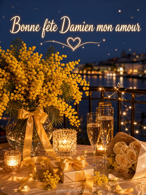 Carte bonne fête Damien
