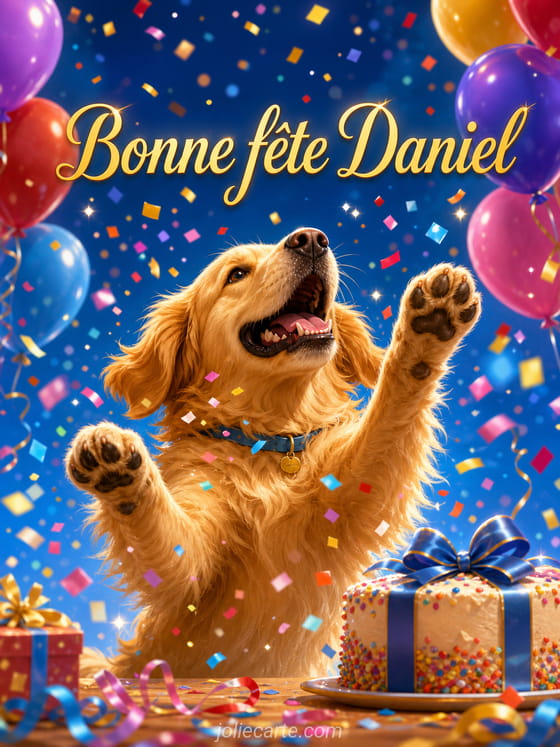 Carte bonne fête Daniel