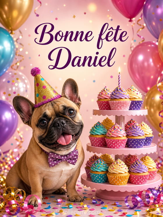 Carte bonne fête Daniel