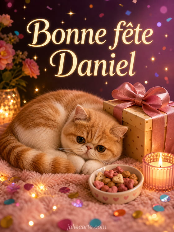 Carte bonne fête Daniel