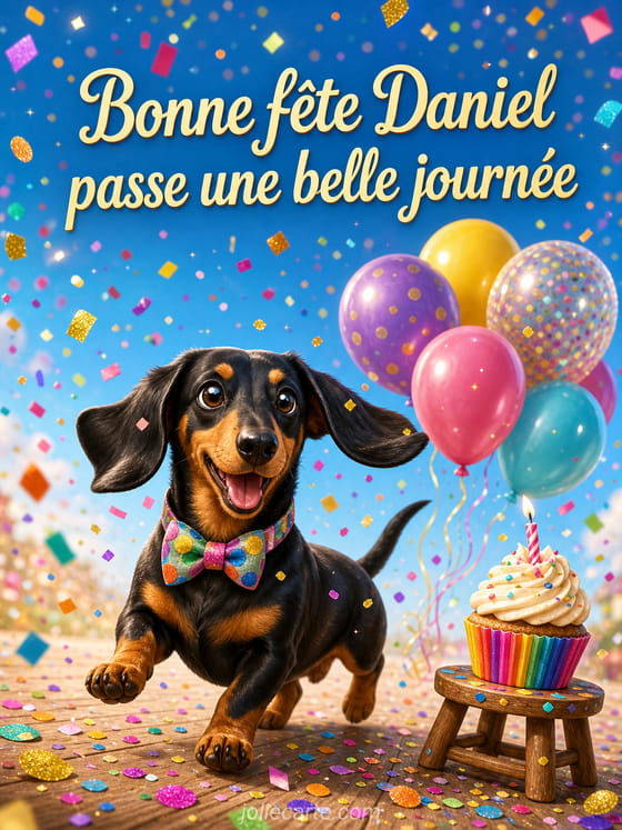 Carte bonne fête Daniel