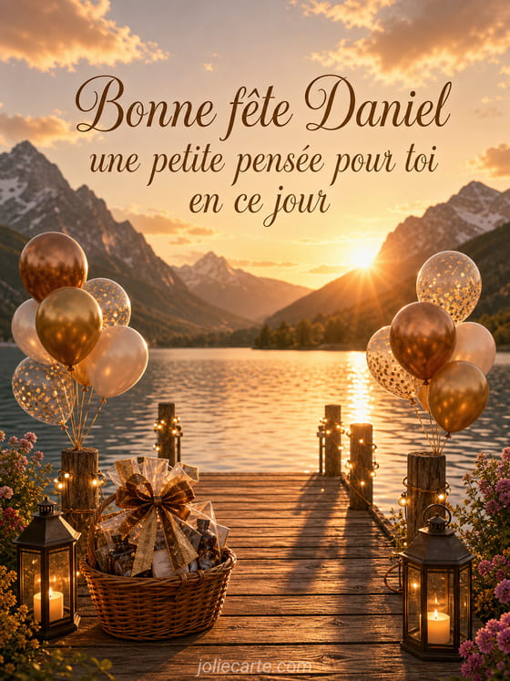 Carte bonne fête Daniel