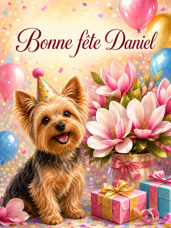 Carte bonne fête Daniel