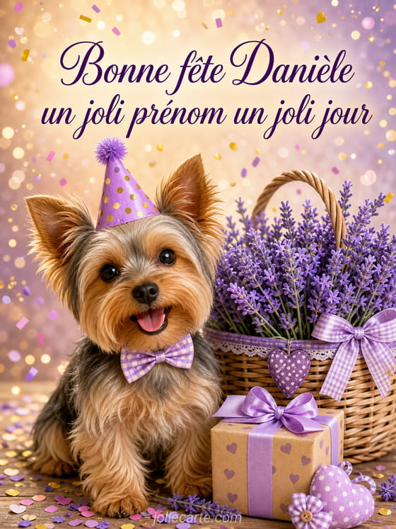 Carte bonne fête Danièle