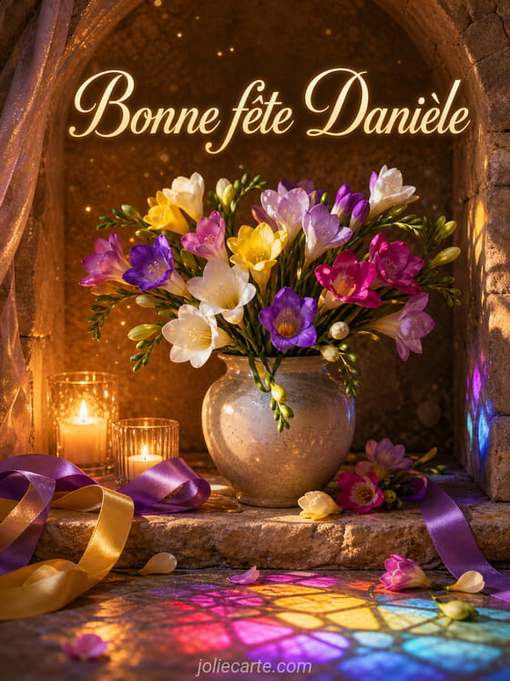 Carte bonne fête Danièle