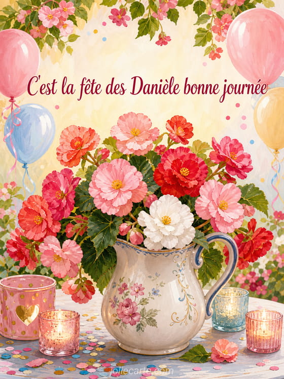 Carte bonne fête Danièle