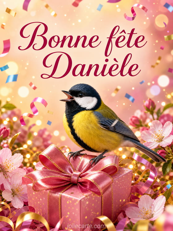 Carte bonne fête Danièle
