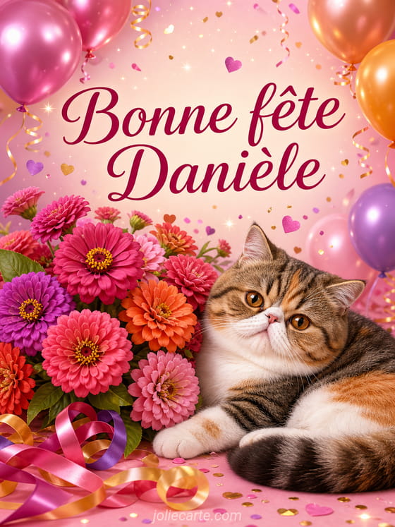 Carte bonne fête Danièle