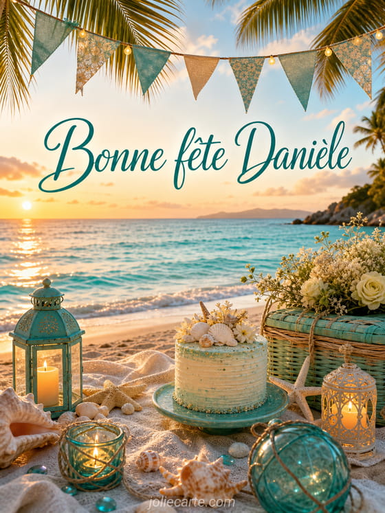 Carte bonne fête Danièle