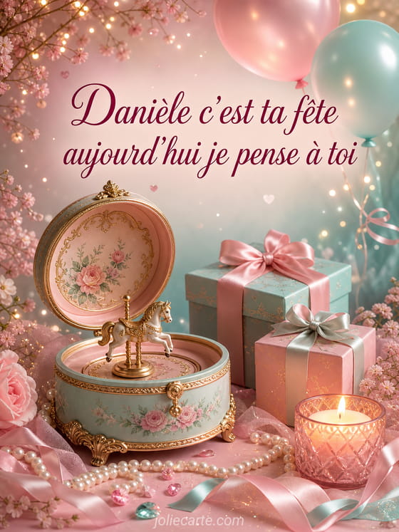Carte bonne fête Danièle