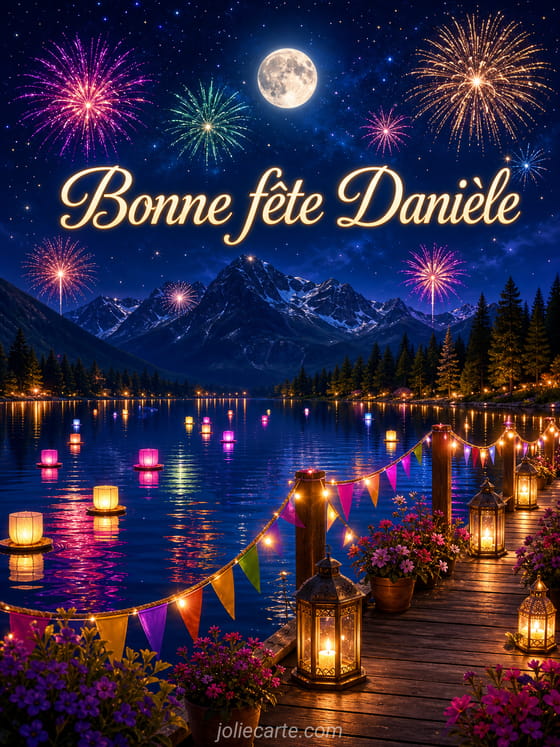 Carte bonne fête Danièle