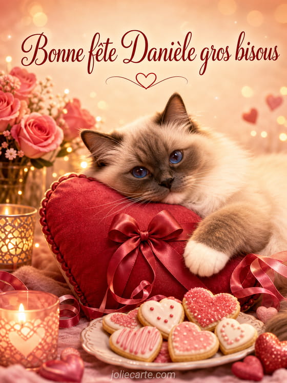 Carte bonne fête Danièle