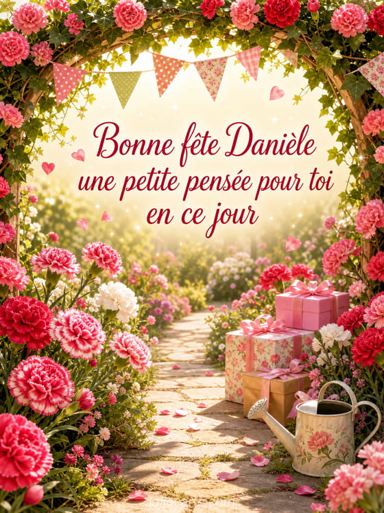 Carte bonne fête Danièle