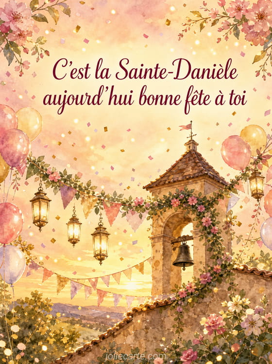 Carte bonne fête Danièle