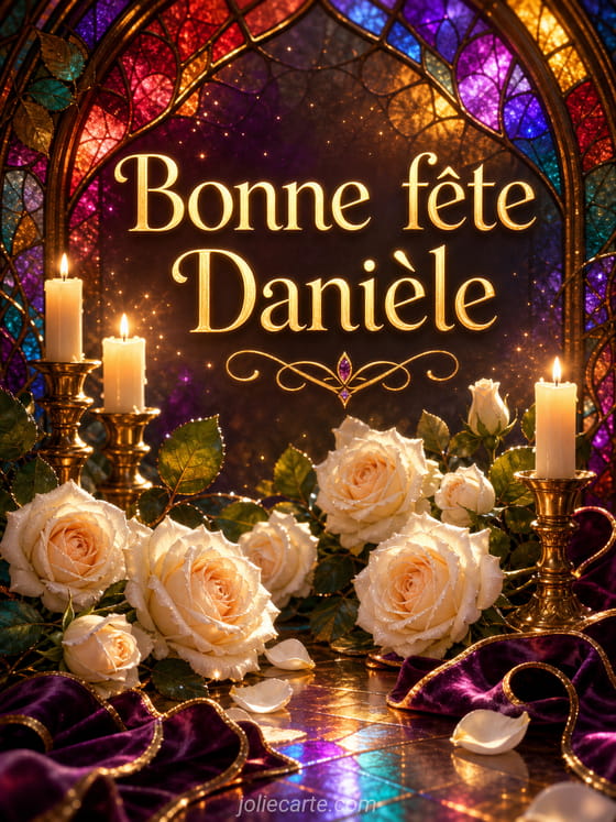 Carte bonne fête Danièle