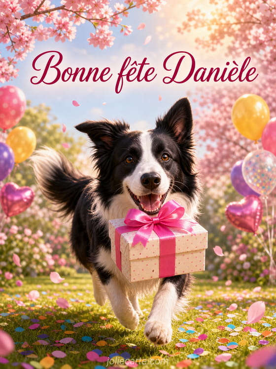 Carte bonne fête Danièle