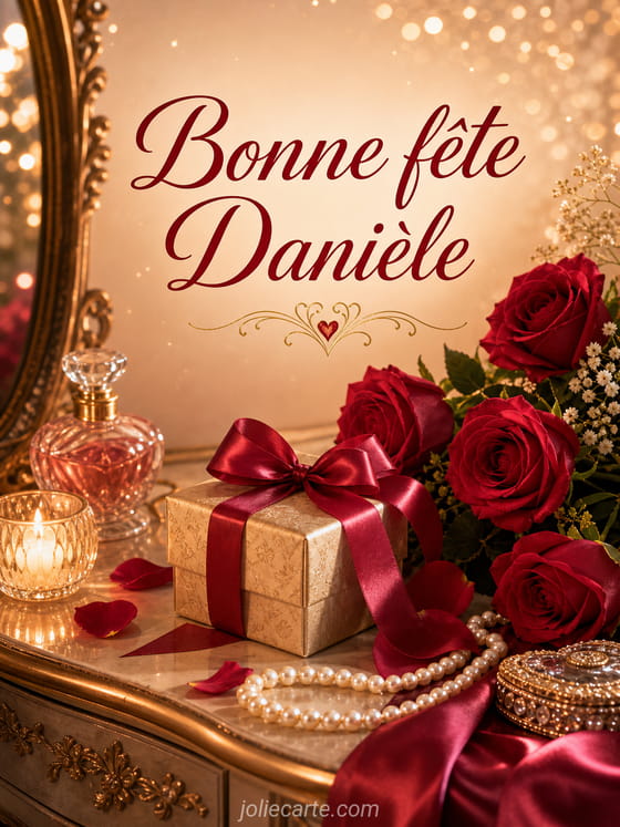 Carte bonne fête Danièle