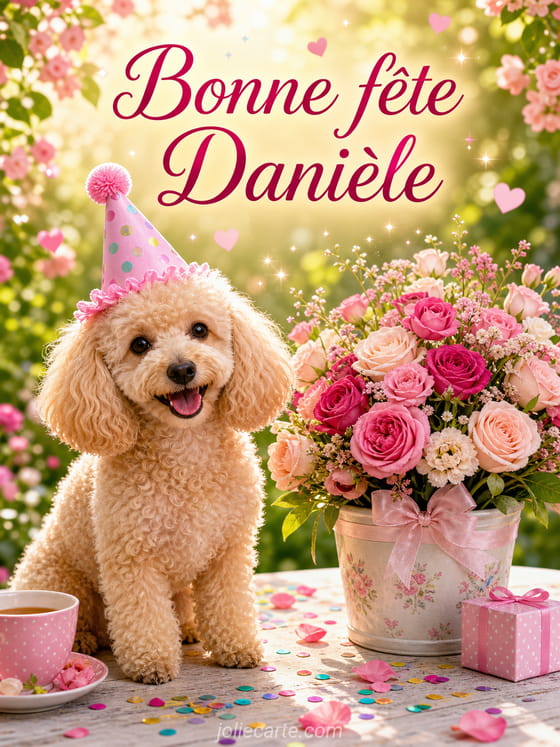 Carte bonne fête Danièle