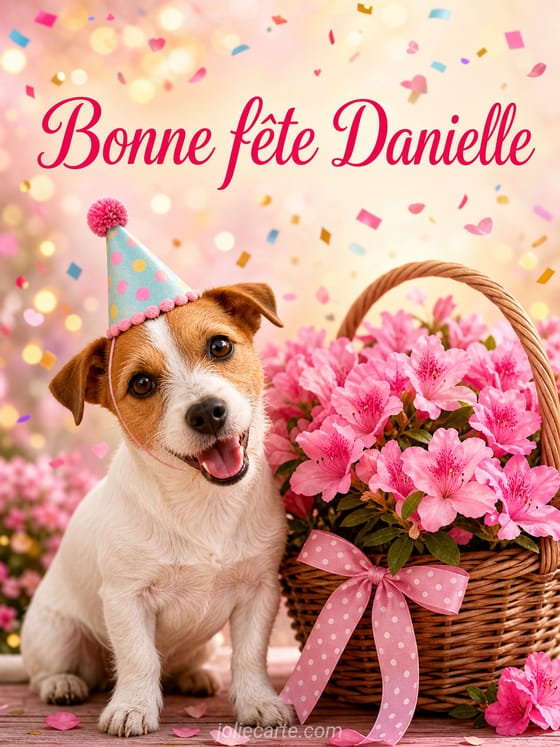 Carte bonne fête Danielle