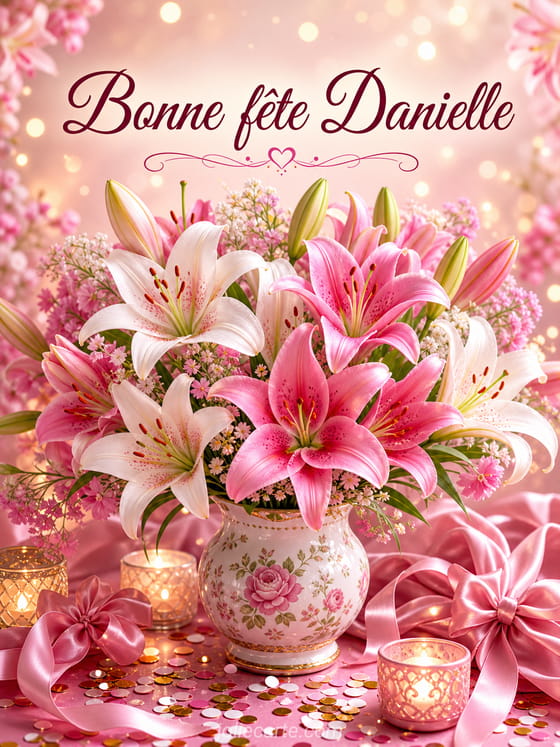 Carte bonne fête Danielle