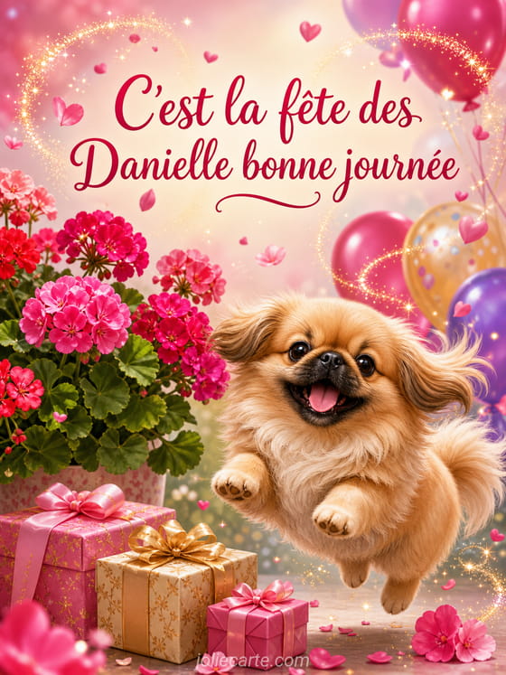 Carte bonne fête Danielle