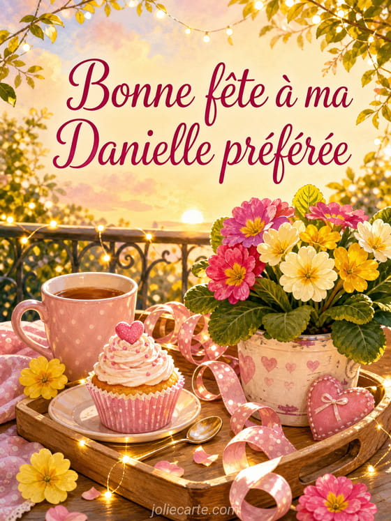 Carte bonne fête Danielle