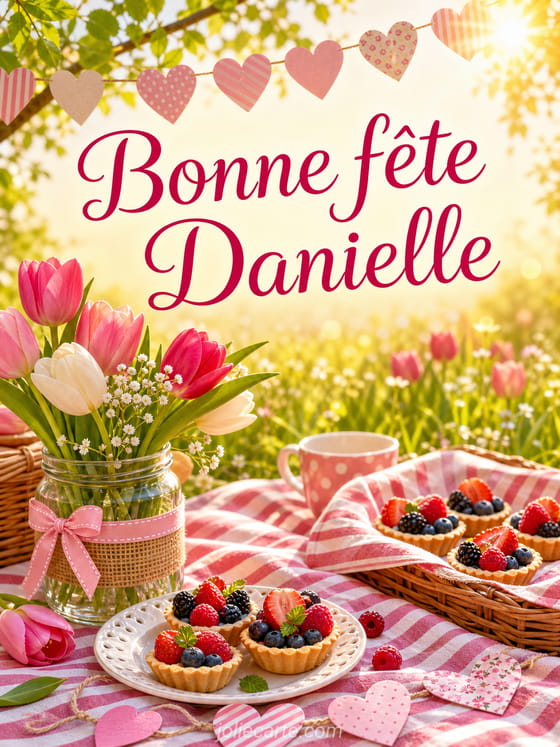 Carte bonne fête Danielle