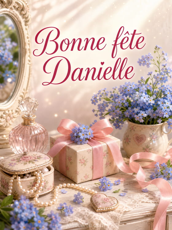 Carte bonne fête Danielle